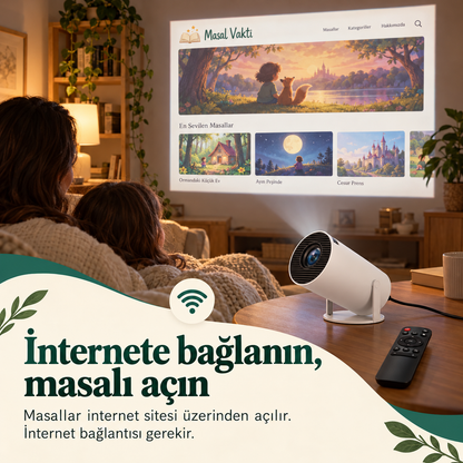 İnternete bağlanın, masalı açın; masallar internet sitesi üzerinden açılır
