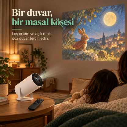 Bir duvar, bir masal köşesi: loş ortam ve açık renkli düz duvar tercih edin